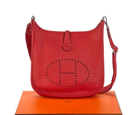 hermes rouge casaque evelyne|Hermes rouge casaque purses.